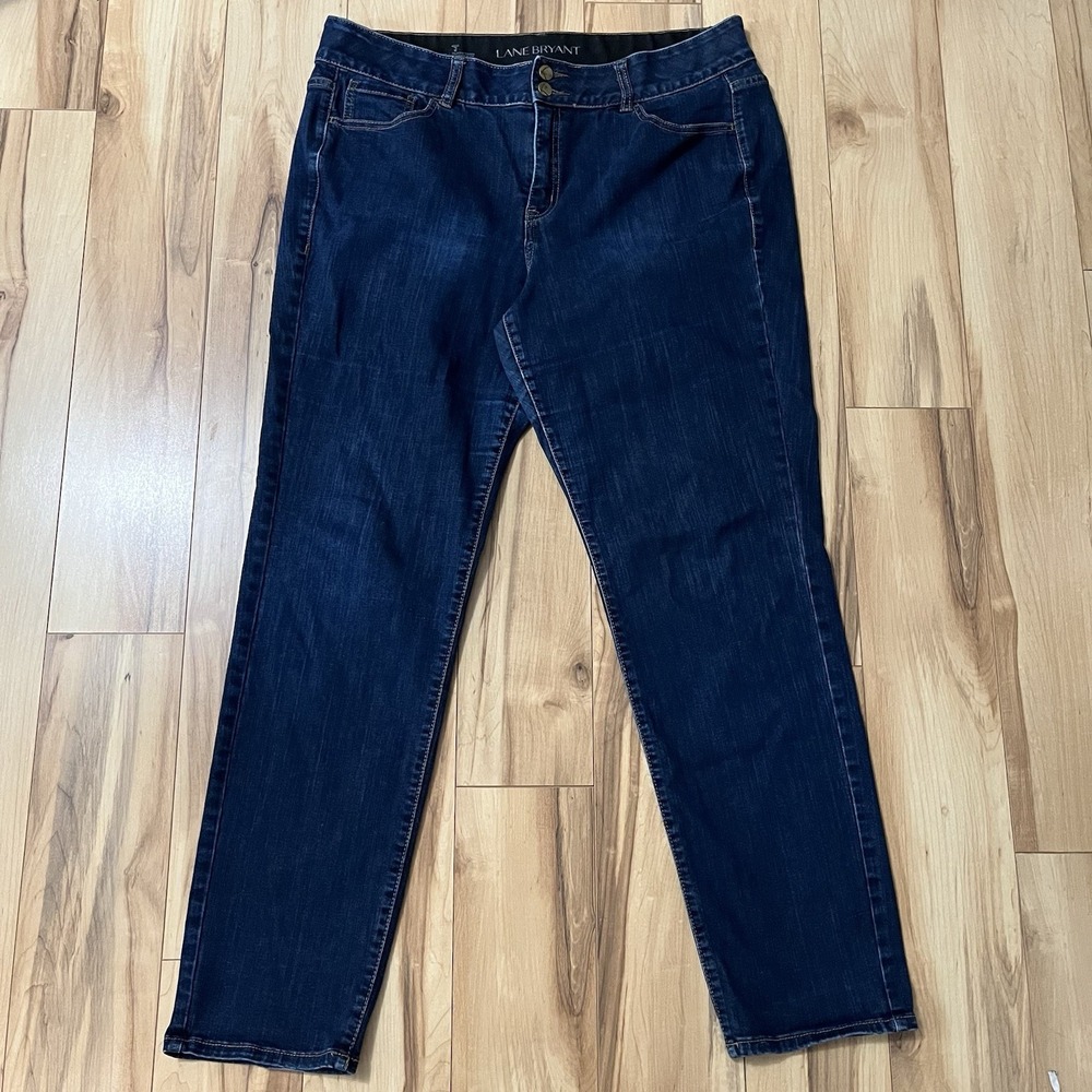 Lane Bryant Straight Leg Tighter Tummy Tech Denim Jean Size 18 Regular